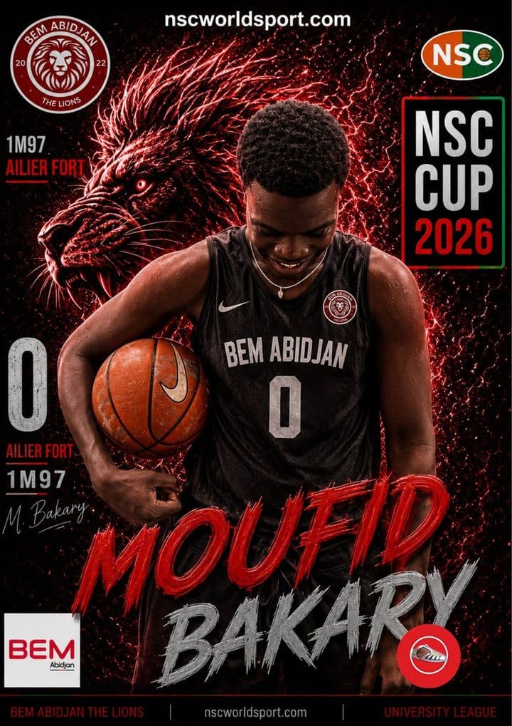 Affiche NSC CUP 2026 de Moufid Abimbola BAKARY