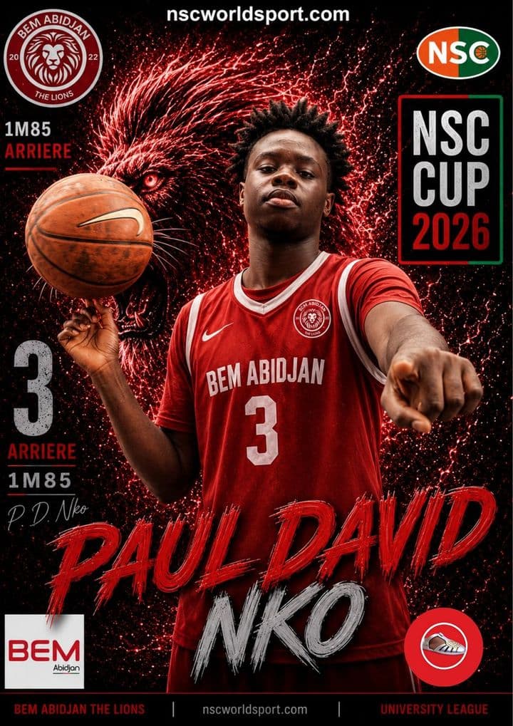 Affiche NSC CUP 2026 de David NKO