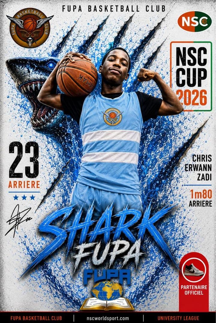 Affiche NSC CUP 2026 de Christ Erwan ZADI