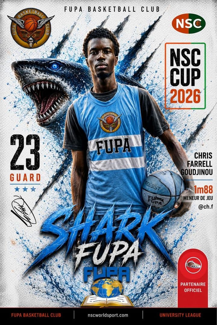 Affiche NSC CUP 2026 de Doua Chris Farrel GOUDJINOU