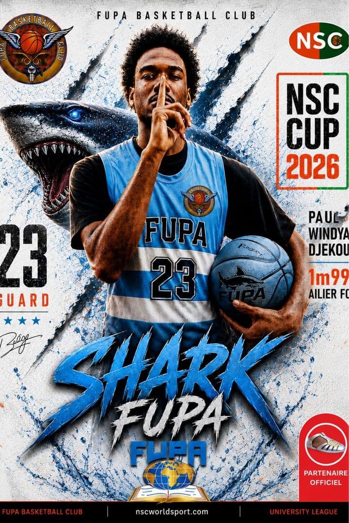 Affiche NSC CUP 2026 de Windyam DJEKOU