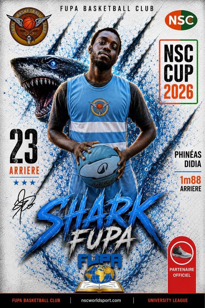 Affiche NSC CUP 2026 de Phinees DIDIA
