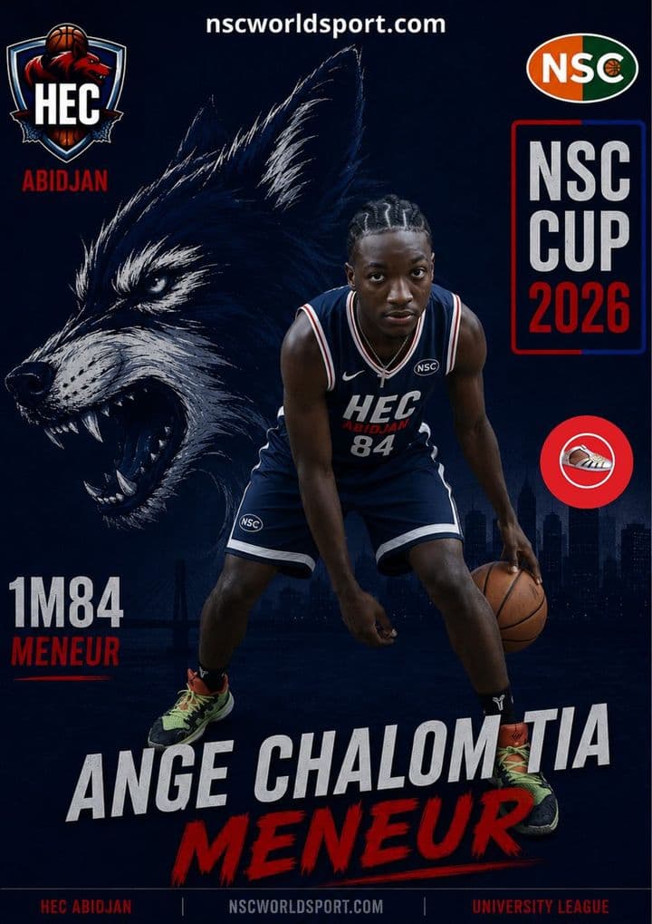 Affiche NSC CUP 2026 de Ange Chalom TIA