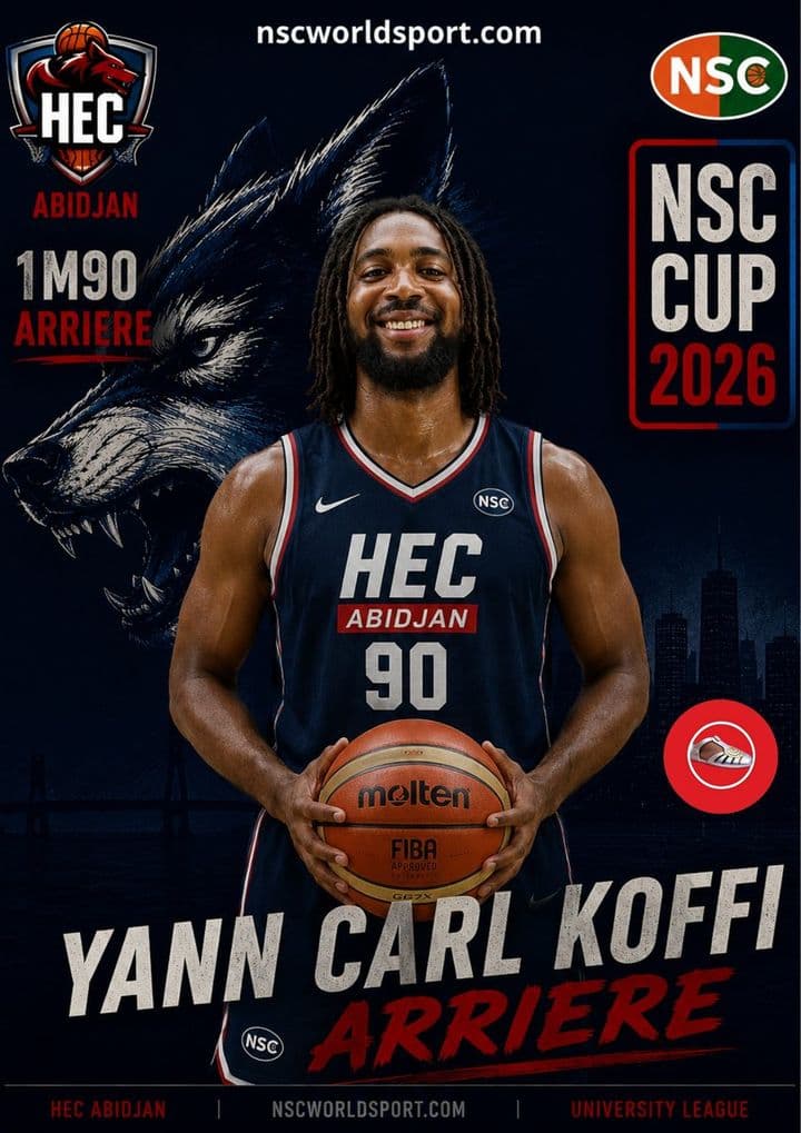 Affiche NSC CUP 2026 de Yann Carl KOFFI