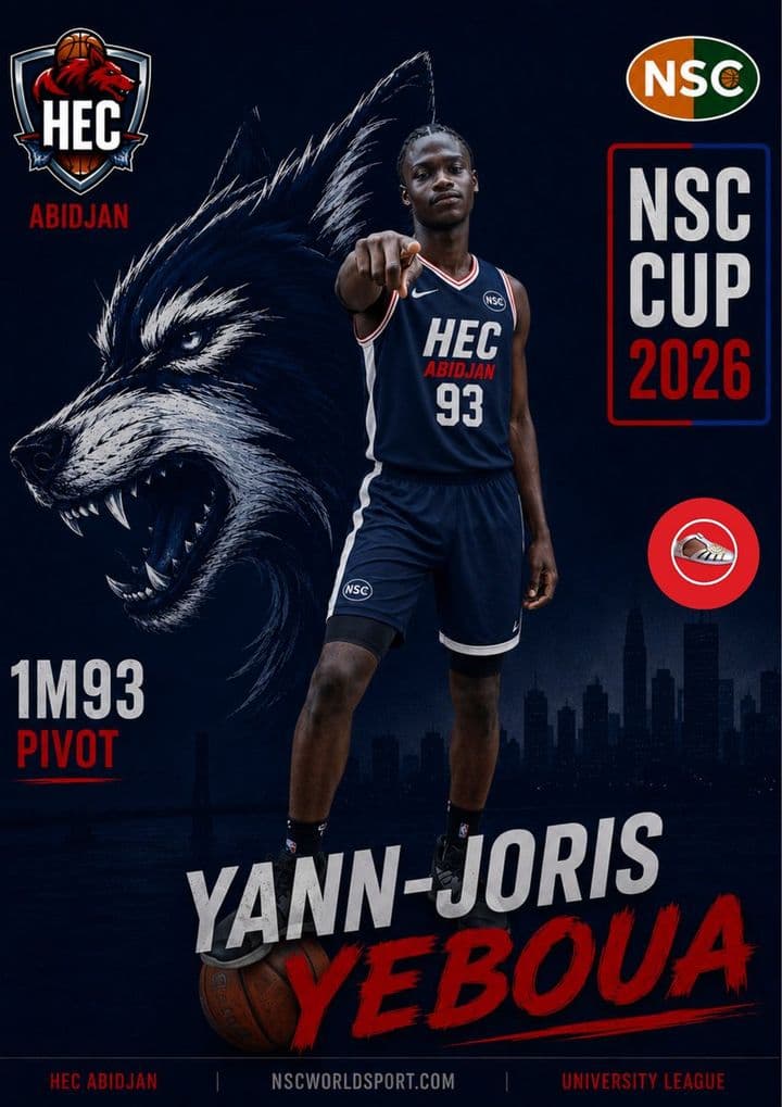 Affiche NSC CUP 2026 de Yann-Joris YEBOUA