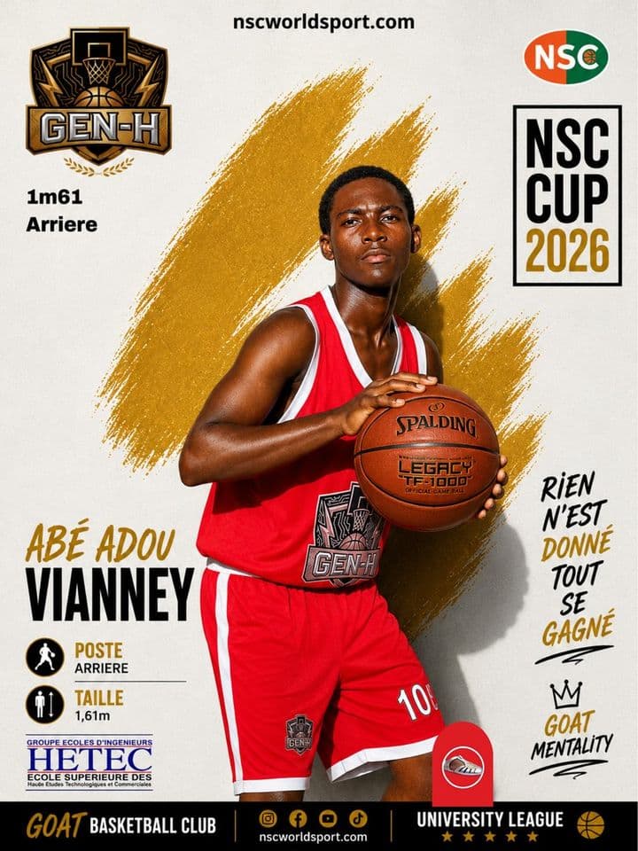 Affiche NSC CUP 2026 de Adou Jean Vianney Eudes ABE