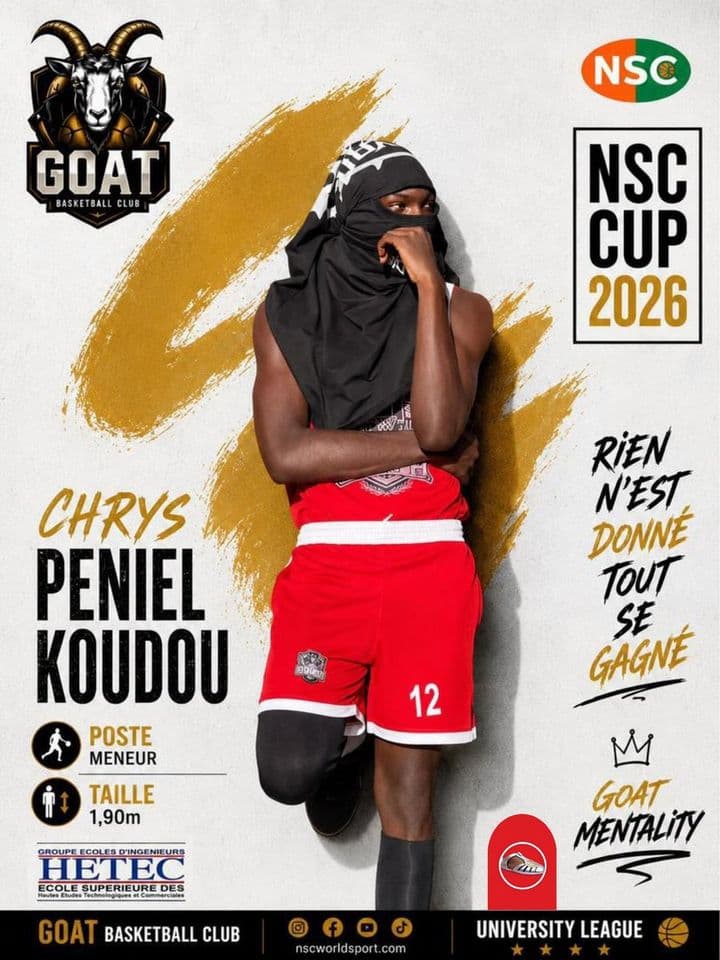 Affiche NSC CUP 2026 de Chrys Peniel KOUDOU