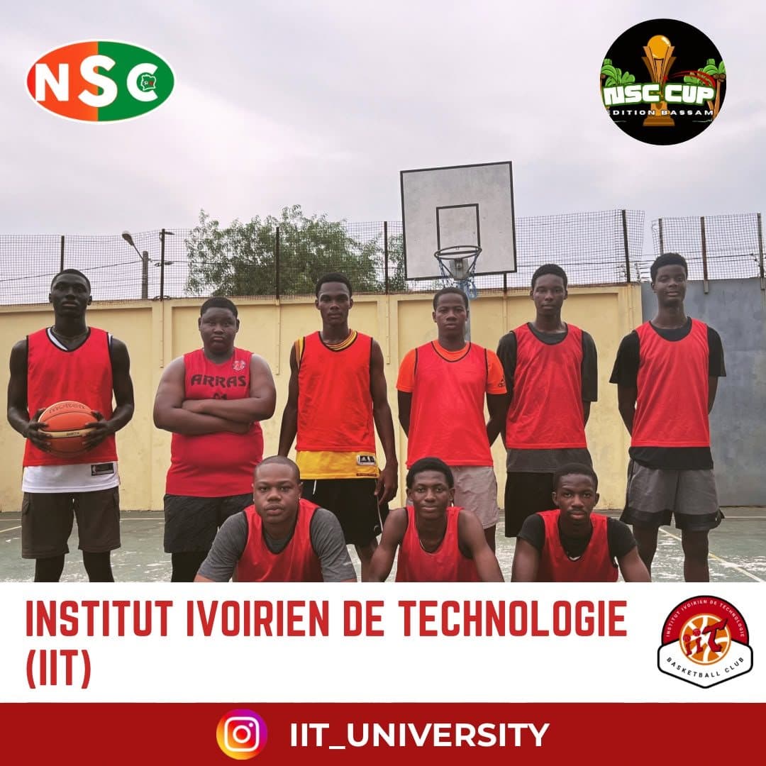 Affiche de présentation de l'équipe de l'Institut ivoirien de technologie (IIT), NSC CUP édition Bassam