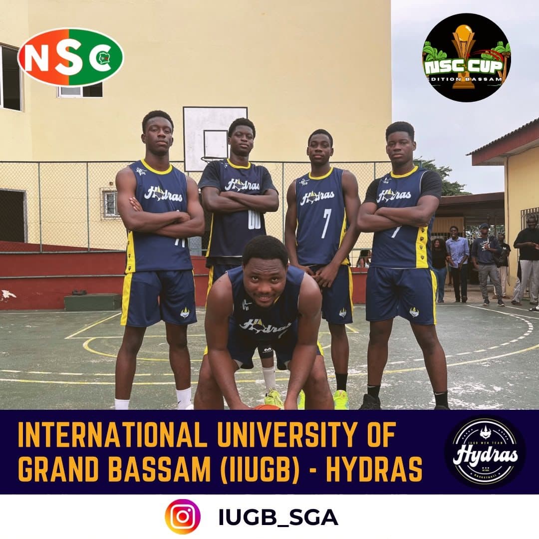 Affiche de présentation de l'équipe IUGB Hydras, NSC CUP édition Bassam